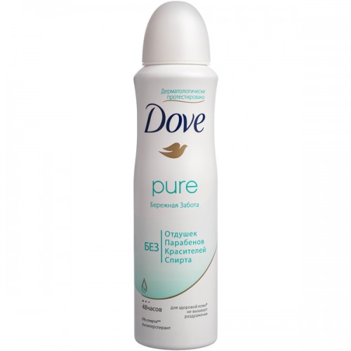Дезодорант-спрей Dove Pure Бережная забота (150 мл)