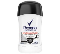 Дезодорант-стик Rexona Антибактериальная и невидимая на черном и белом (40 мл)