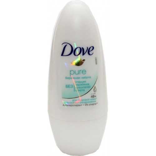 Дезодорант шариковый Dove Pure Бережная забота (50 мл)