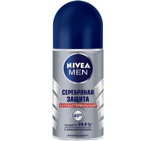 Дезодорант шариковый Nivea Men Серебряная защита (50 мл)