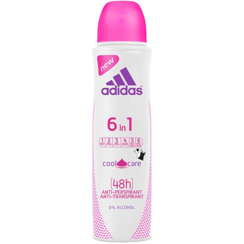 Дезодорант-спрей Adidas Cool&Care 6в1 женский (150 мл)