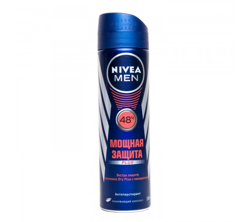 Дезодорант-спрей Nivea Men Мощная защита (150 мл)