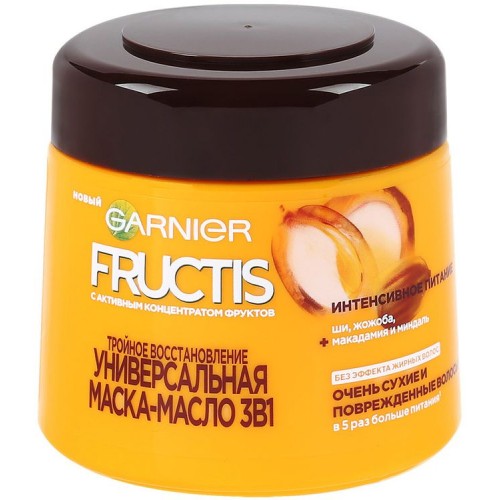 Маска-масло для волос Garnier Fructis Тройное восстановление (300 мл)