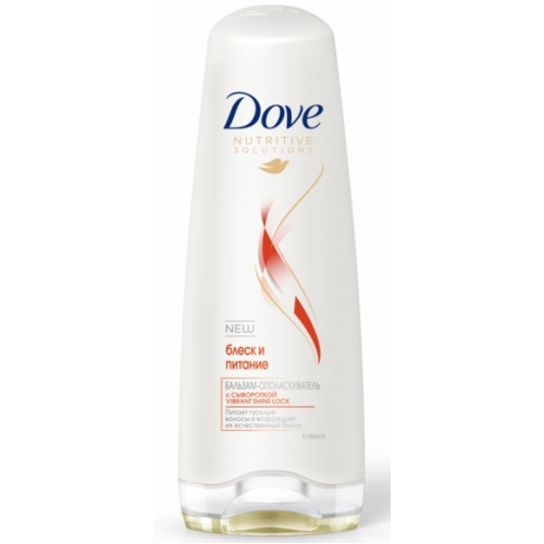 Бальзам-ополаскиватель для волос Dove Hair Therapy Блеск и питание (250 мл)