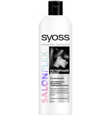 Бальзам для волос Syoss Salon Plex Реставрация для поврежденных волос (500 мл)