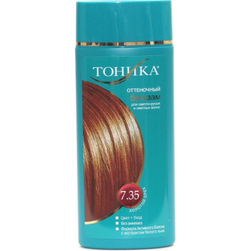 Бальзам для волос Оттеночный Тоника 7.35 Золотой орех (150 мл)