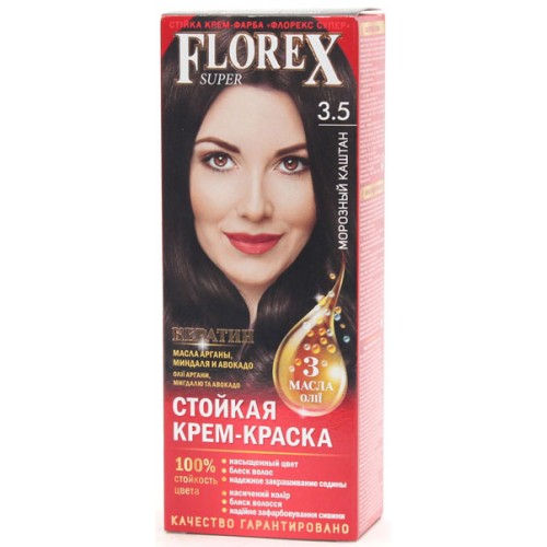 Краска для волос Florex Super 3.5 Морозный каштан