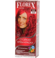 Краска для волос Florex Super 8.0 Красный коралл