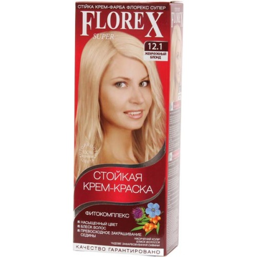Краска для волос Florex Super 12.1 Жемчужный блонд