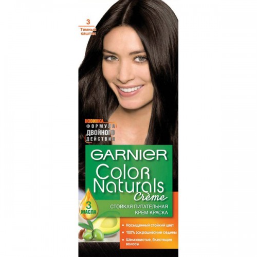 Краска для волос Garnier Color Naturals 3 Темный Каштан