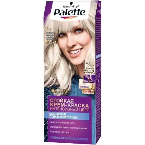 Крем-краска для волос Palette C9 Пепельный блондин