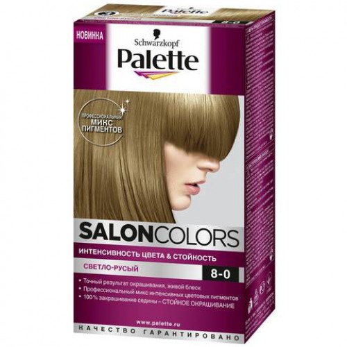 Краска для волос Palette Salon Colors 8-0 Светло-русый
