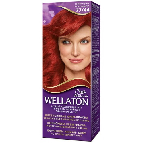Краска для волос Wellaton 77/44 Красный вулкан