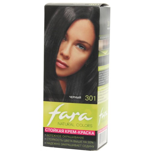 Краска для волос Fara Natural Colors 301 Черный