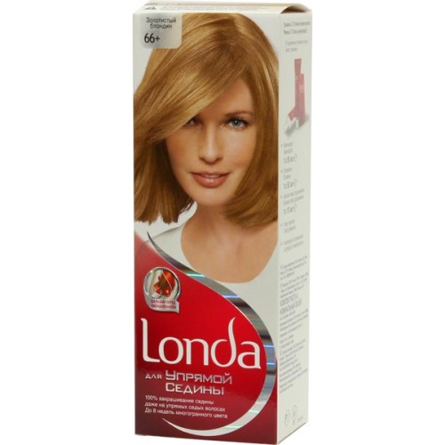 Краска для волос Londa Для упрямой седины 66+ Золотистый блондин
