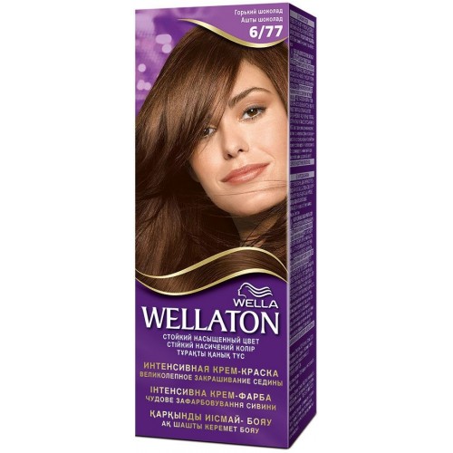 Краска для волос Wellaton 6/77 Горький шоколад