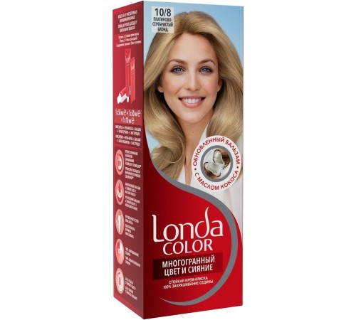 Краска для волос Londa Color 10/8 Платиново-серебристый блонд