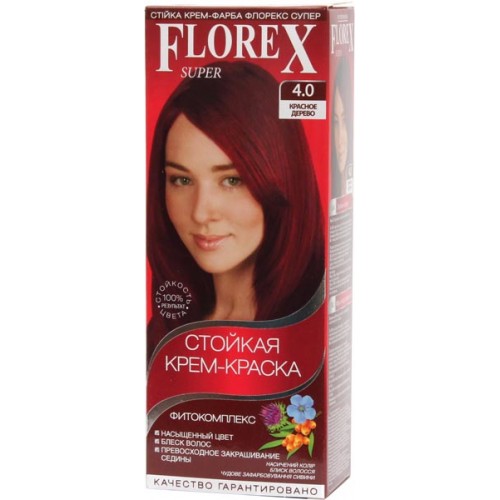 Краска для волос Florex Super 4.0 Красное дерево