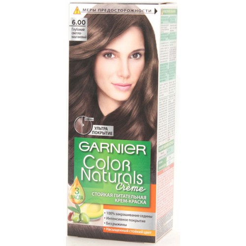 Краска для волос Garnier Color Naturals 6.0 Глубокий светло-каштановый