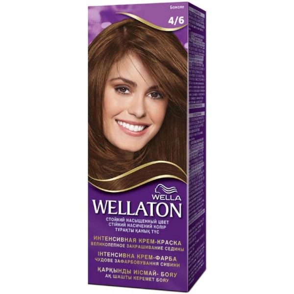 Краска для волос Wellaton 4/6 Божоле Краска для волос Wellaton 4/6 Божоле