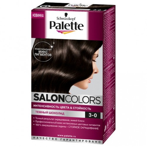 Краска для волос Palette Salon Colors 3-0 Темный шоколад
