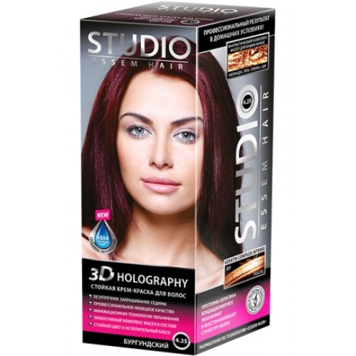 Краска для волос Studio 4.25 Бургундский