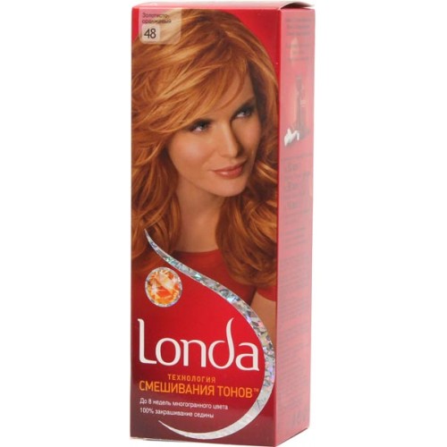 Краска для волос Londa Color 48 Золотисто-оранжевый