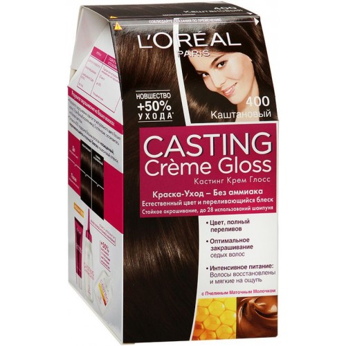 Краска для волос L'Oreal Casting Creme Gloss Без аммиака 400 Каштан