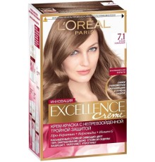 Краска для волос L'Oreal Excellence Creme 7.1 Русый пепельный