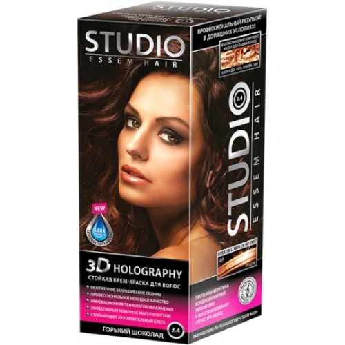 Краска для волос Studio 3.4 Горький шоколад