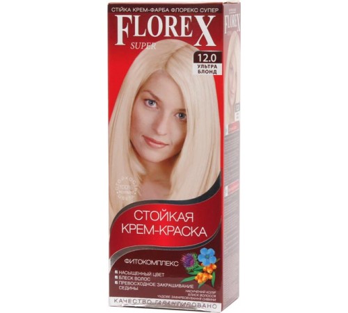 Краска для волос Florex Super 12.0 Ультра блонд