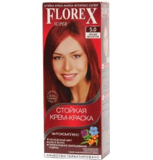 Краска для волос Florex Super 5.0 Яркий махагон