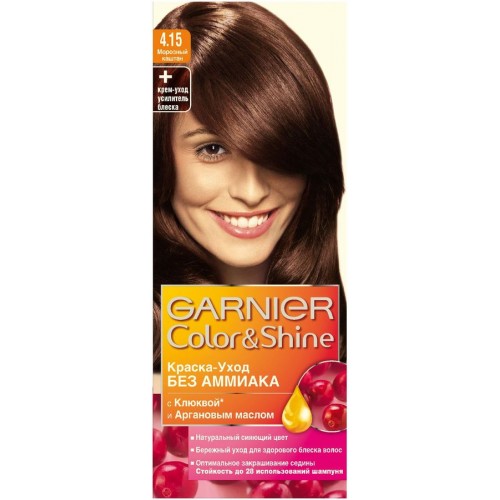 Краска для волос Garnier Color&Shine 4.15 Морозный каштан