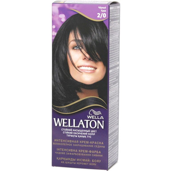 Краска для волос Wellaton 2/0 Черный Краска для волос Wellaton 2/0 Черный