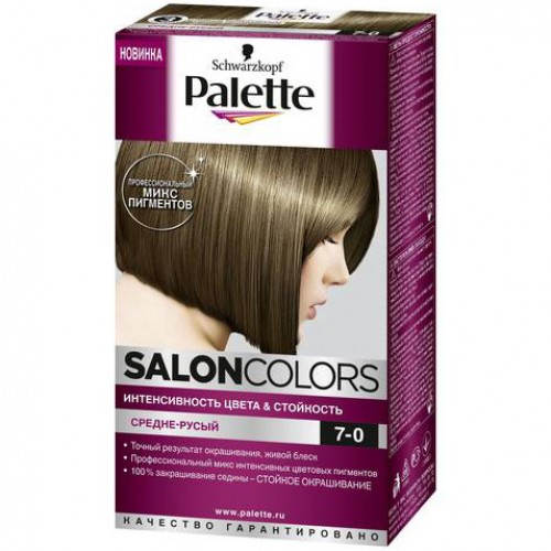 Краска для волос Palette Salon Colors 7-0 Средне-русый