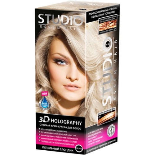 Краска для волос Studio 90.105 Пепельный блондин