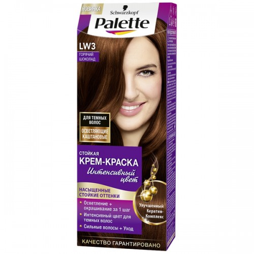 Краска для волос Palette LW3 Горячий шоколад