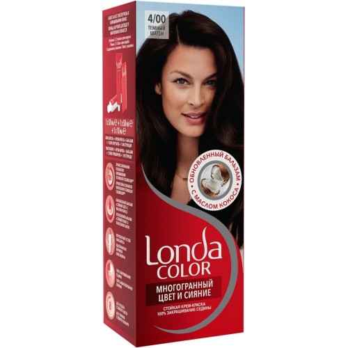 Краска для волос Londa Color 4/00 Тёмный шатен