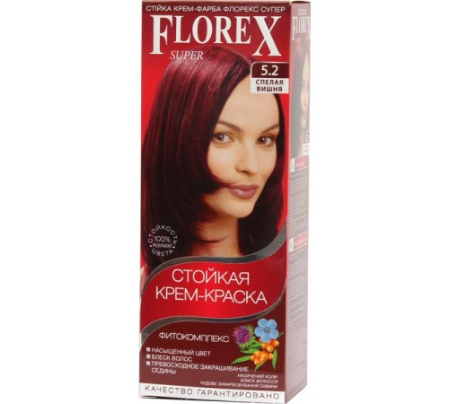 Краска для волос Florex Super 5.2 Спелая вишня