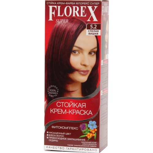 Краска для волос Florex Super 5.2 Спелая вишня