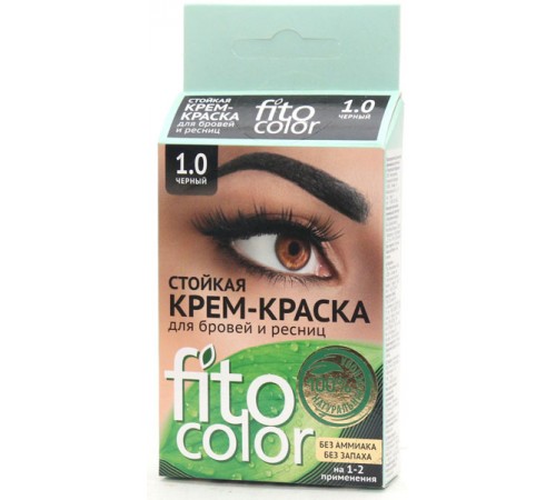 Краска для бровей и ресниц Fitocolor 1.0 Черная (5 гр)