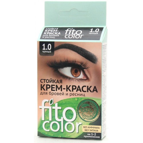 Краска для бровей и ресниц Fitocolor 1.0 Черная (5 гр)