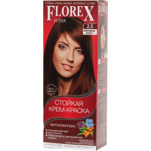 Краска для волос Florex Super 2.5 Коричневый мокко