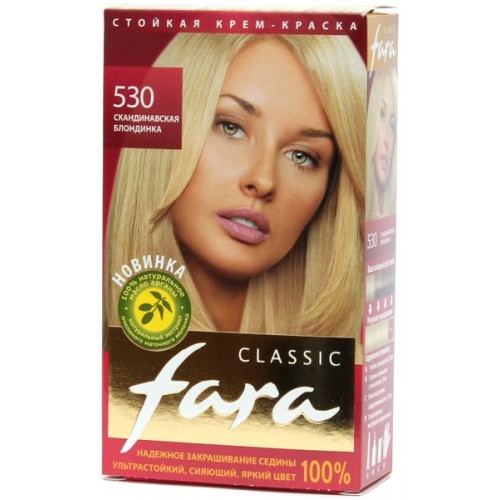 Краска для волос Fara Classic 530 Скандинавская блондинка