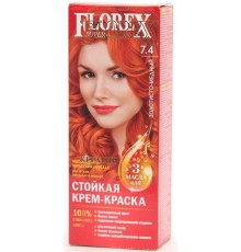 Краска для волос Florex Super 7.4 Золотисто-медный