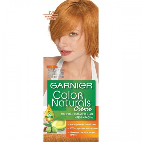 Краска для волос Garnier Color Naturals 7.4 Золотисто-Медный