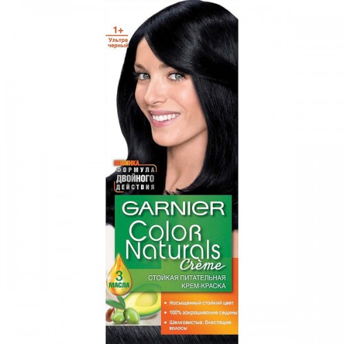 Краска для волос Garnier Color Naturals 1+ Ультра Черный