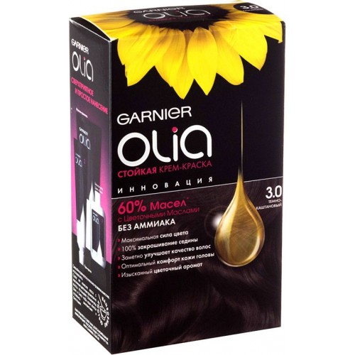 Краска для волос Garnier Olia 3.0 Темно-каштановый