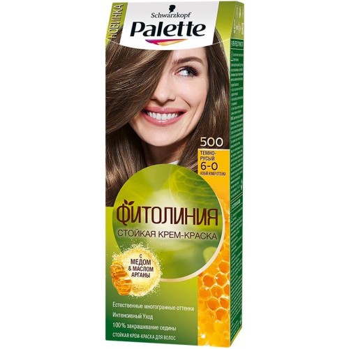 Краска для волос Palette Фитолиния 500 6-0 Тёмно-русый
