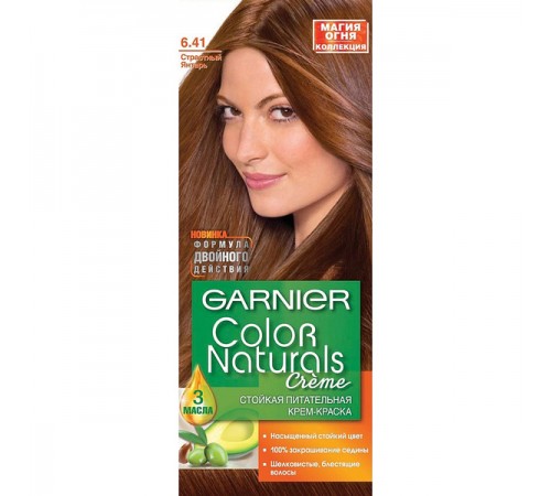 Краска для волос Garnier Color Naturals 6.41 Страстный Янтарь